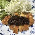 カナリアイエロー's cooksnap of when they made 手作り味噌だれ✨ごま味噌豚かつ.