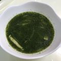 蒼の雫sp's cooksnap of when they made モロヘイヤのスープ.
