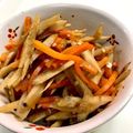 蒼の雫sp's cooksnap of when they made レンジで簡単！ルクエdeきんぴらごぼう.