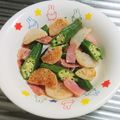もぐ・ω・くま's cooksnap of when they made オクラと長芋のベーコンソテー.
