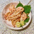 yesmama's cooksnap of when they made ☆ワカサギのかき揚げ☆.