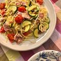 クック22WFMZ☆'s cooksnap of when they made 夏野菜で！生ハムとズッキーニのパスタ.