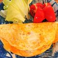 しょうとみどり's cooksnap of when they made 簡単セブンのサラダチキンチーズオムレツ.