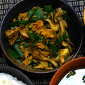 nosso's cooksnap of when they made ツナと舞茸とつるむらさきのカレー味.