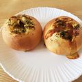 MOKO¨̮♡'s cooksnap of when they made きのことチーズのパン.