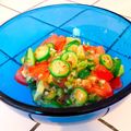クックFSEFWL☆'s cooksnap of when they made トマトとオクラの梅オカカあえ.