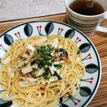 たこはづ's cooksnap of when they made 長いもと梅のパスタ.