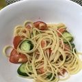 四月の台所's cooksnap of when they made スモークサーモンとトマトの冷製パスタ.