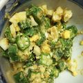 agak's cooksnap of when they made オクラとゆで卵のおかかポン酢和え.