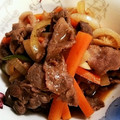 SHⅰ's cooksnap of when they made 初心者さんのプルコギ風〜(o˘◡˘o)♡.
