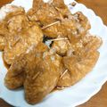 クックXVGWLX☆'s cooksnap of when they made 甘辛タレがしみるジューシー卵巾着.