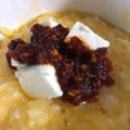 もきち☆'s cooksnap of when they made クリームチーズと食べるラー油の卵かけご飯.