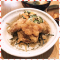 nakamucchi's cooksnap of when they made 一緒にほおばると幸せ！きんぴら唐揚げ丼.