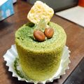 クックYTYNU6☆'s cooksnap of when they made 抹茶のホワイトチョコとムースのケーキ.