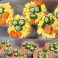 はなまる１８'s cooksnap of when they made 傷む心配軽減！海鮮未使用カップちらし寿司.