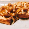 つきうき's cooksnap of when they made 厚揚げのカリカリ焼きキノコ餡かけ.