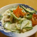 もんしゅしゅ's cooksnap of when they made 残り物で・竹輪胡瓜チーズサラダ.
