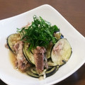 myとんすけ's cooksnap of when they made さば缶となすと青じその酢醤油和え　簡単.