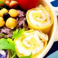 U☆kaoru's cooksnap of when they made お弁当に♪簡単くるくる2色卵焼き.