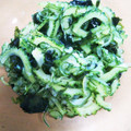 にょりんいこ's cooksnap of when they made ゴーヤときゅうりの酢の物.
