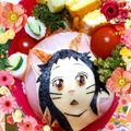 ёпⅠмσ's cooksnap of when they made 海苔アート✂️ キャラ弁 ☆ ジバニャン.