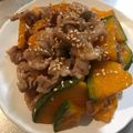 hikaru514's cooksnap of when they made かぼちゃと豚肉の炒め物.
