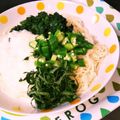 ぐりtoぐら's cooksnap of when they made モロヘイヤで冷やしトロソバ.