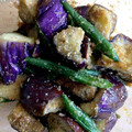 yu_kitchen's cooksnap of when they made なすといんげんの胡麻和え★母直伝♪.