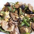 クックOLHMVY☆'s cooksnap of when they made 簡単！豚肉ナスピーマンの卵味噌炒め。.