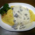 ぱなりん's cooksnap of when they made オムライス・きのこクリームソース.