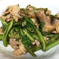 いるぼん's cooksnap of when they made 空芯菜と豚バラのオイスターソース炒め.