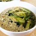 なおきんとん's cooksnap of when they made マクロビ☆韓国風きゅうりのスープ.