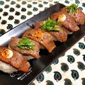 ゆにこーん☆'s cooksnap of when they made ハレの日に❖牛肉の炙り寿司❖.