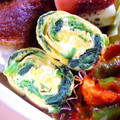 ゆうジュニア's cooksnap of when they made ほうれん草の玉子焼き（お弁当用）.