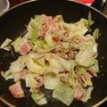 Poucette's cooksnap of when they made キャベツと舞茸の明太バター.