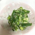 ☆hase☆'s cooksnap of when they made *胡瓜とオクラのナムル*.