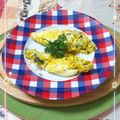 sakuraロゼット's cooksnap of when they made ほうれん草&しらす入りオムレツ.