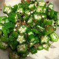 mana1005's cooksnap of when they made オクラの梅おかか和え.