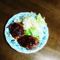 ごま塩しらす's cooksnap of when they made 簡単ふっくらジューシーハンバーグ.