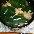 ぺったらこ☆'s cooksnap of when they made 外葉捨てないで！レタスのふわとろスープ.