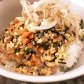 sun☆mama's cooksnap of when they made 豆腐とひき肉の甘辛味噌そぼろのレタス巻き.