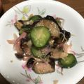 おかぼんぼん's cooksnap of when they made ミョウガとナス 梅酢浅漬け.