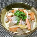 ジョングレ's cooksnap of when they made 蒟蒻と人参・竹輪の味噌あえ♪.