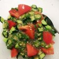 クックE662AA☆'s cooksnap of when they made オクラとトマトとキュウリのサラダ.