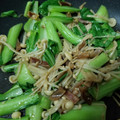 zeimama's cooksnap of when they made あたりめと桜えびの小松菜炒め【お弁当用】.