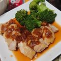 ちな。。's cooksnap of when they made 鶏もも肉ステーキ オニオンにんにくソース.
