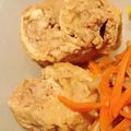 カニーヘン's cooksnap of when they made 白米に合う合う☆ひき肉巻きいなりの甘辛煮.