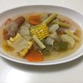 くまたん1's cooksnap of when they made 夏がいっぱいスープ野菜.