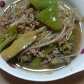 robin60's cooksnap of when they made とろ〜り茄子とピーマンの挽き肉あんかけ☆.