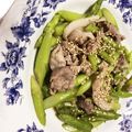 ありしゅ☆ママ's cooksnap of when they made 簡単！お弁当☆豚アスパラのゴマ炒め.